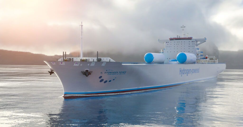 Hydrogen fuelled vessel.