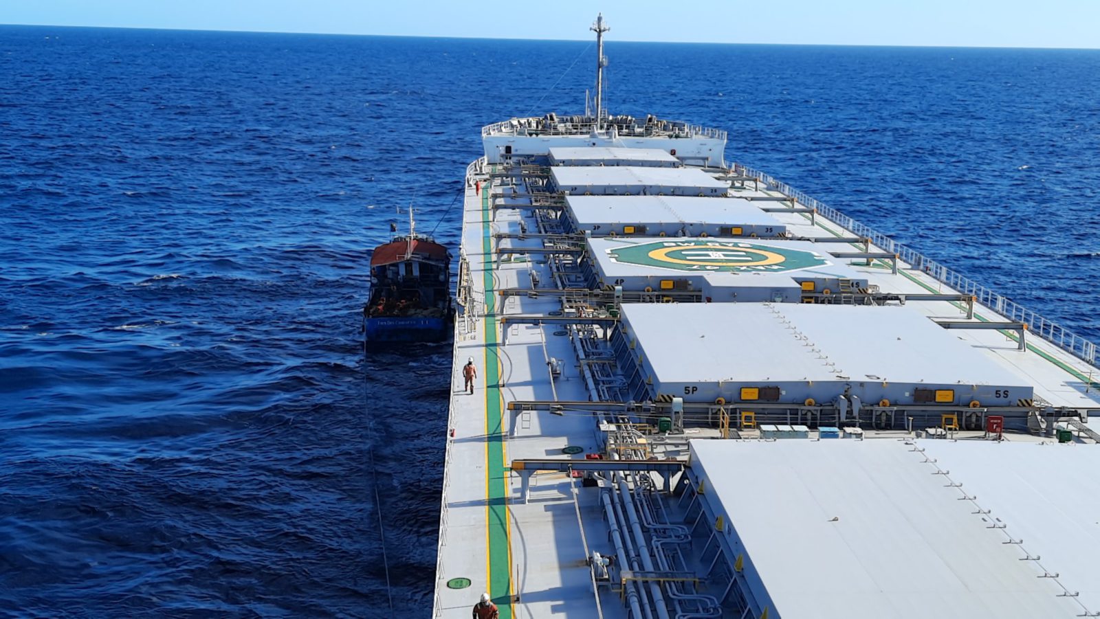 Cargo ship &ldquo;BW RYE&rdquo; at sea
