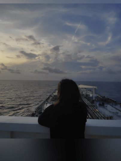 View of sea on vessel