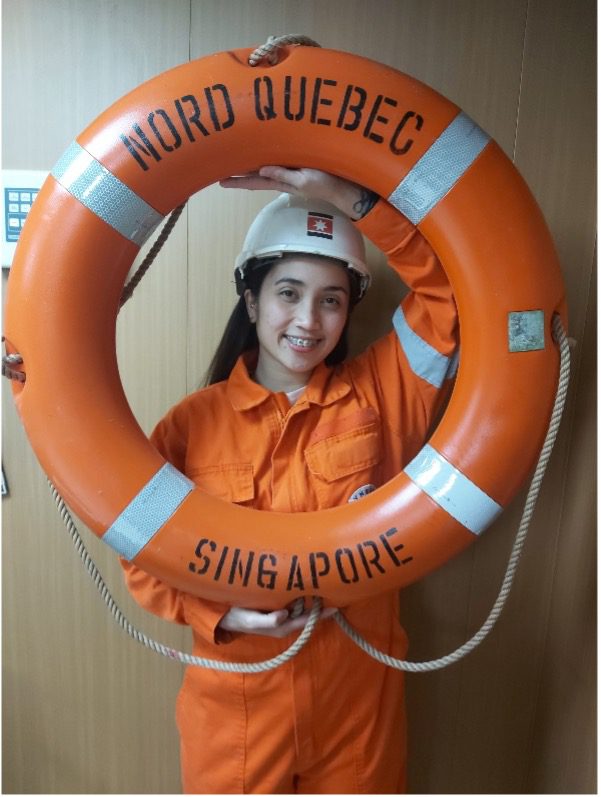 Marine officer on ship