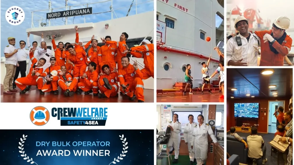 Synergy Marine wins crew welfare week dry bulk operator award 2023