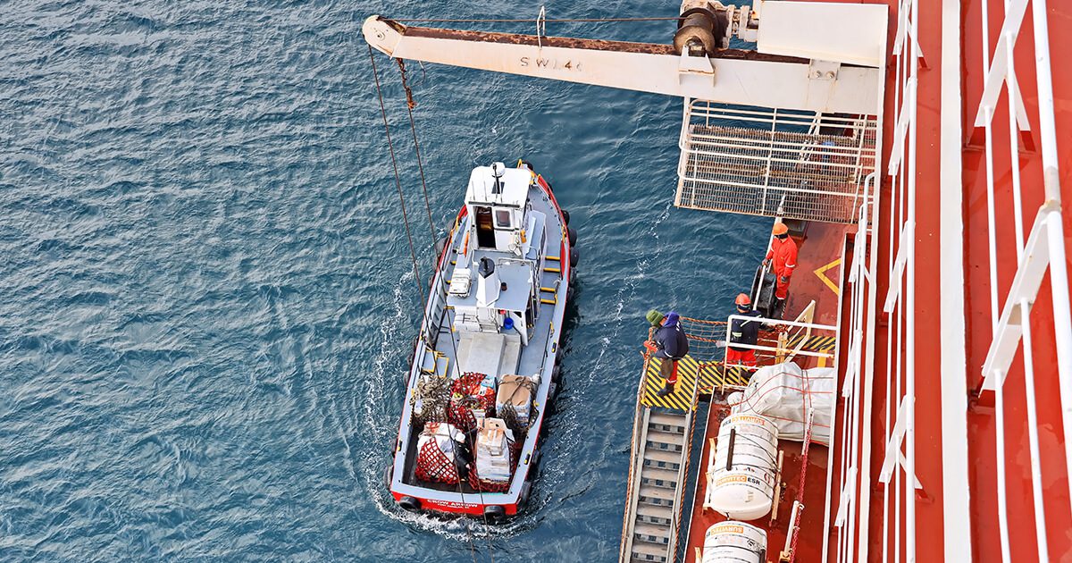 vessel in the ocean
