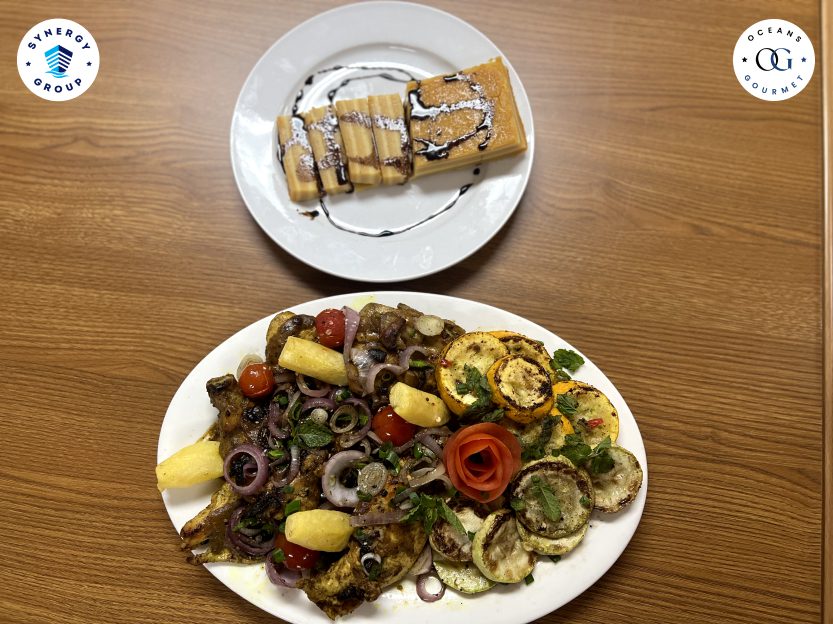 chicken steak and bebinca