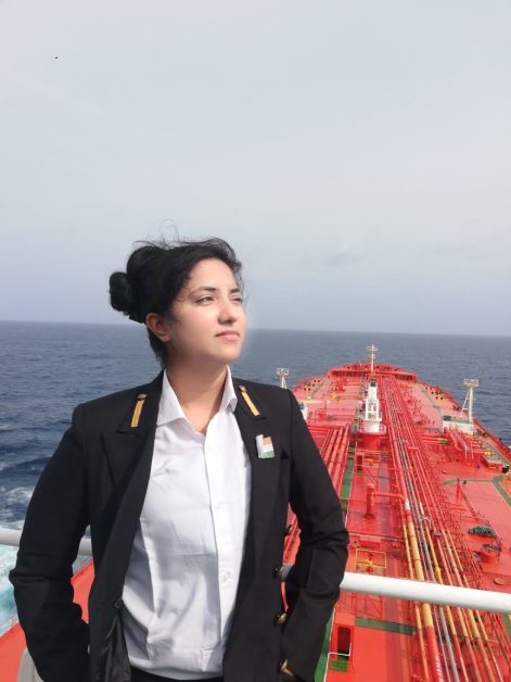 woman seafarer on Oil/Chemical Tanker