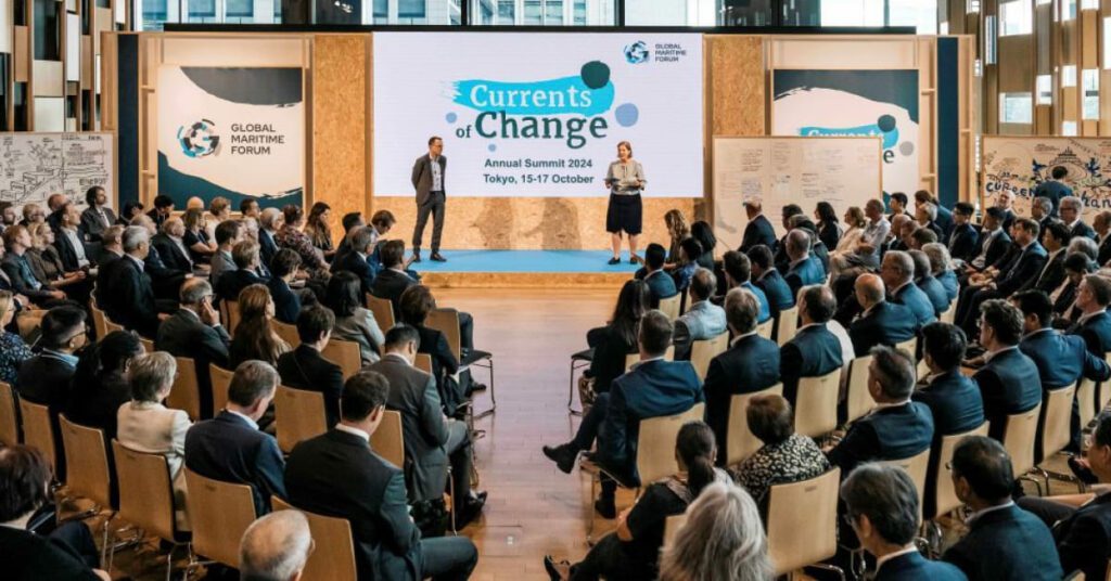 Maritime global leaders discussing COP 29 sustainability goals