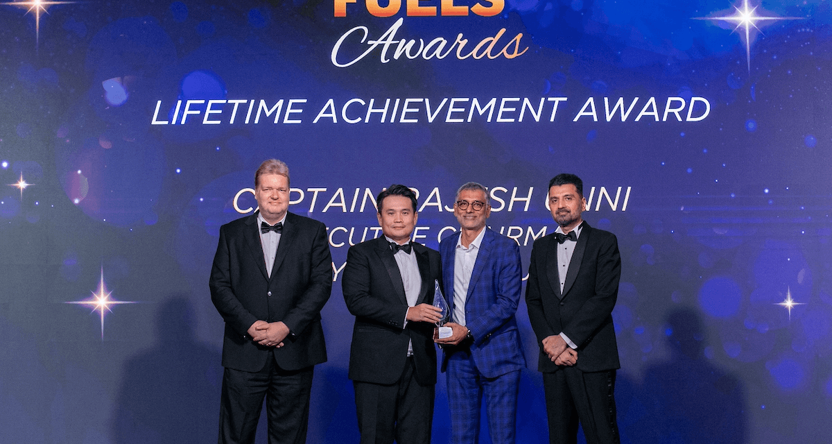Captain Rajesh Unni Honoured with Lifetime Achievement Award and Synergy Marine Group Awarded Ship Manager of the Year 2023