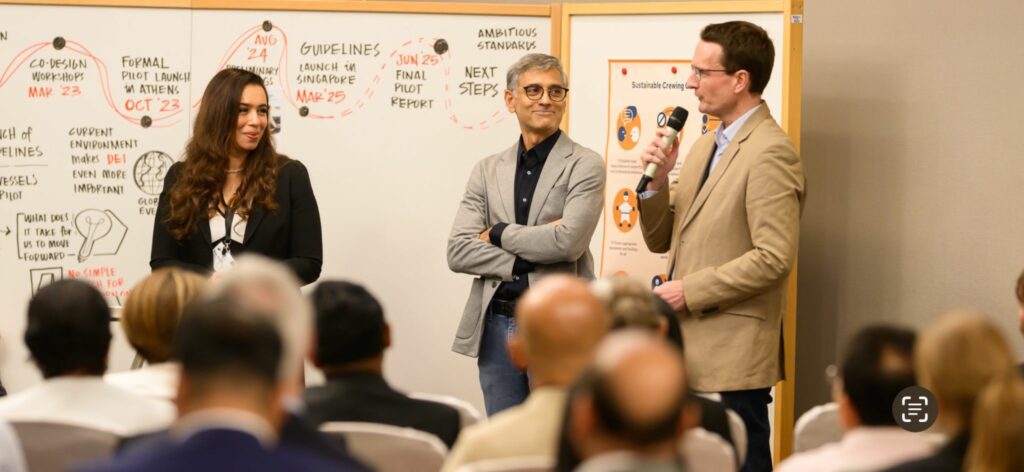 Founder and Chairman Capt. Unni discusses human sustainability at the Global Maritime Forum.