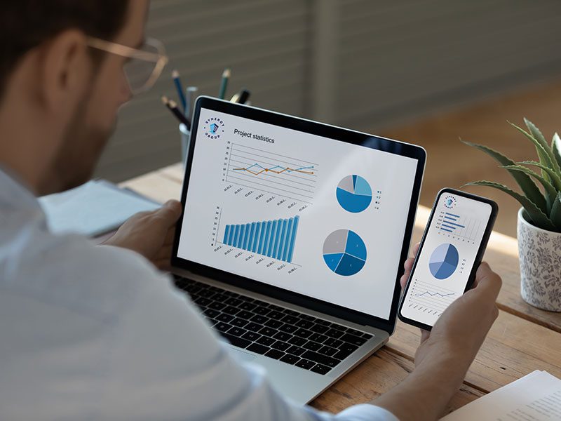 ERP analytics showing fleet-wide performance and financial KPIs
