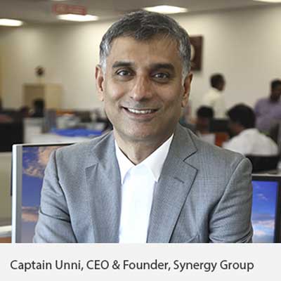 Synergy 설립자 겸 CEO Rajesh Unni