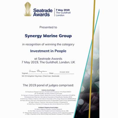 Synergy Marine 그룹에 대한 Seatrade 상