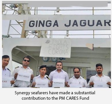Synergy Seafarers 为 PM Cares 基金捐款