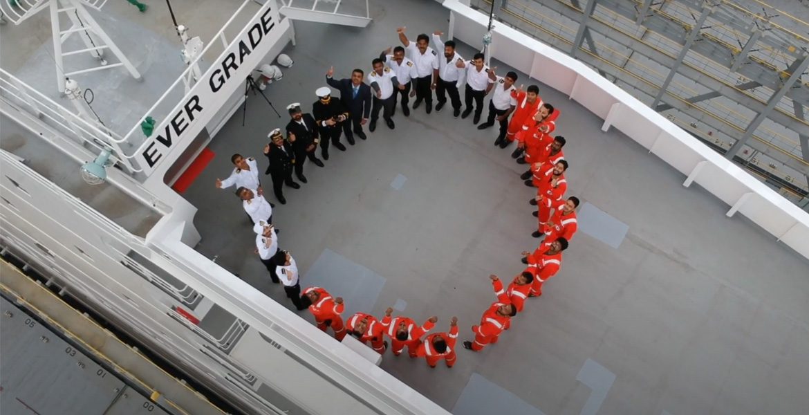Group of seafarers