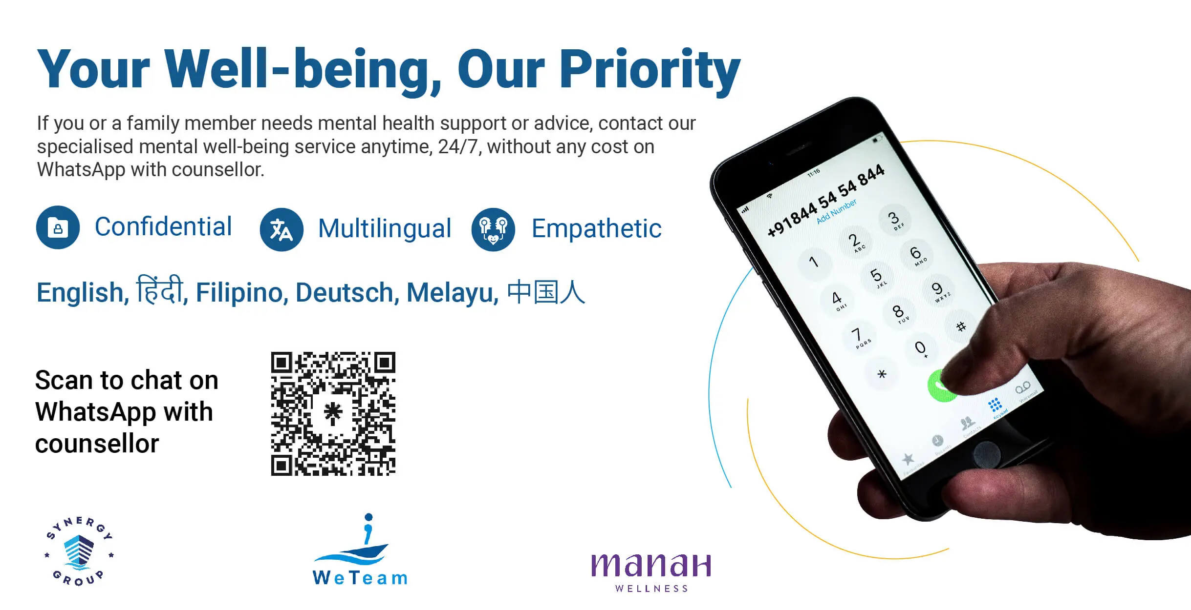 WeTeam 2.0: 24/7 Mental Health Support for the global maritime community