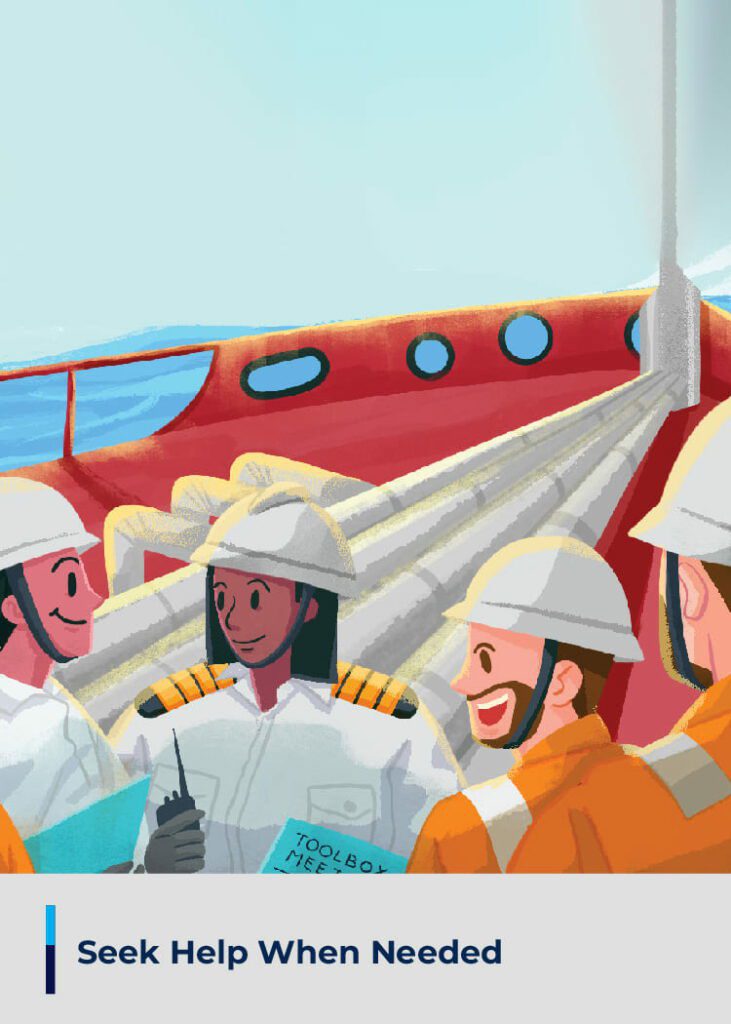 Seeking help and support to manage stress and maintain wellness at sea