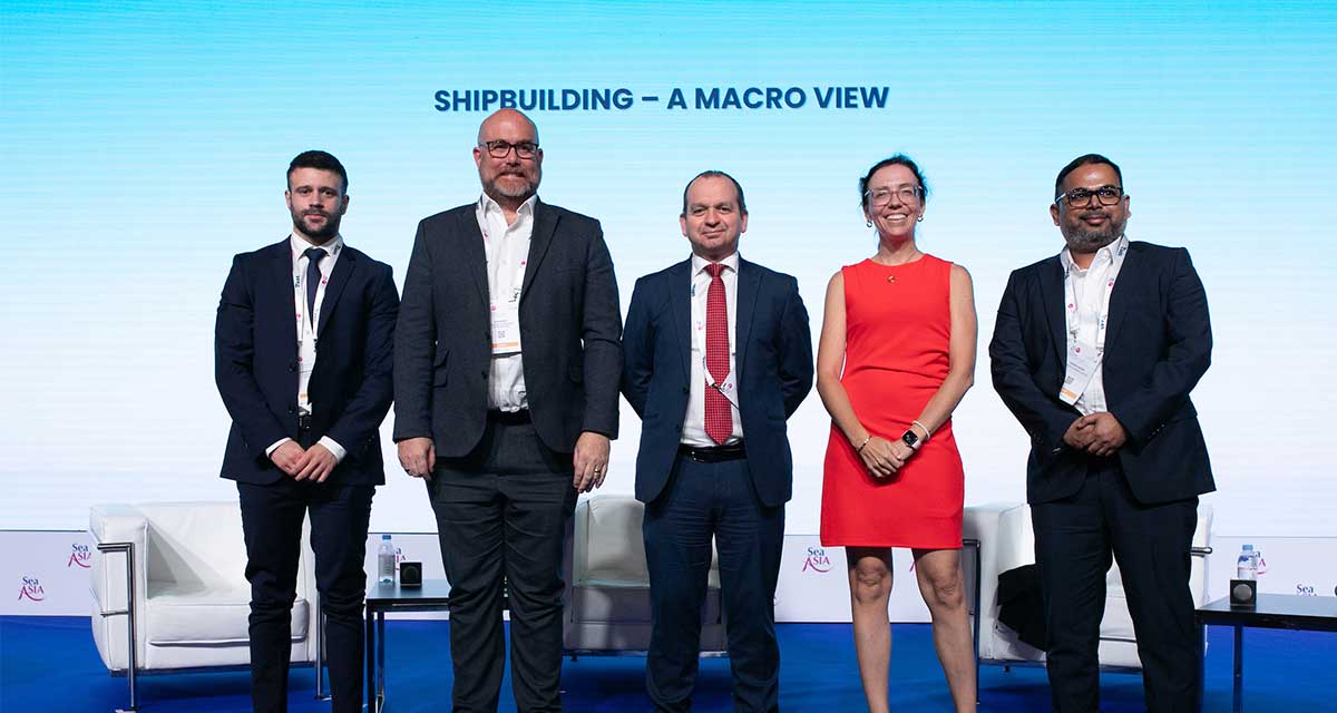 Sea Asia 2025 panel discussion on shipbuilding trends, retrofitting solutions, and maritime sustainability.
