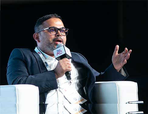 Subodh Borse, Synergy Marine Group’s Managing
Director of Newbuilding & Offshore Projects, speaking on
maritime decarbonisation at Sea Asia 2025.